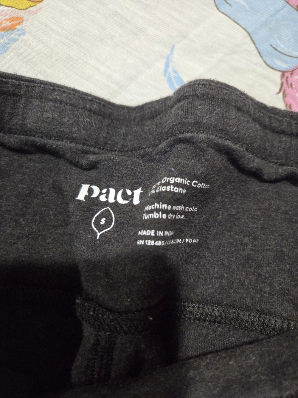 Pact Charcoal Gray Organic Cotton Leggings Small - Picture 2 of 3